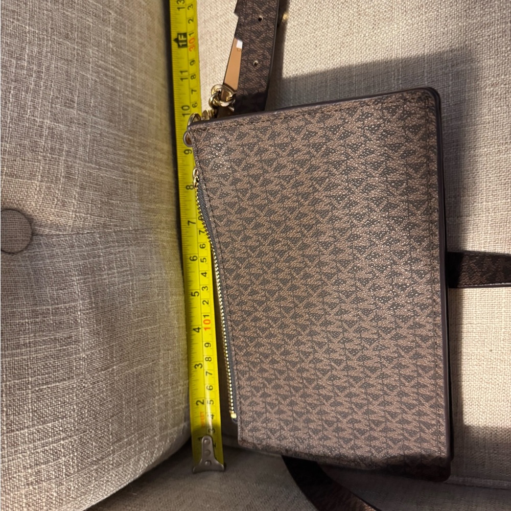 Michael Kors Brown Belt Bag with Signature Style